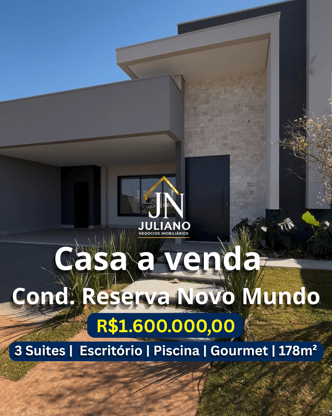 Casa horizontal em condomínio de alto padrão — foto 1 de 10